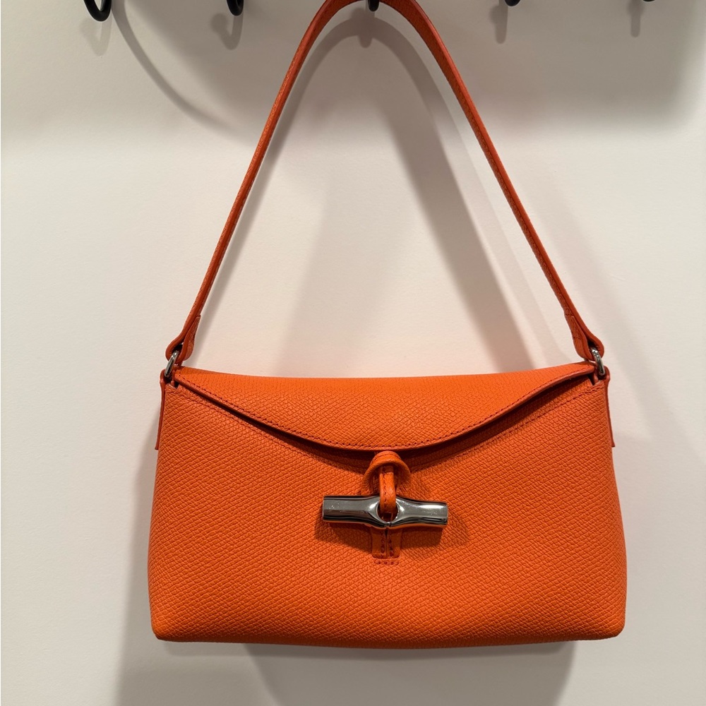 Longchamp Le Roseau Small Leather Shoulder Bag